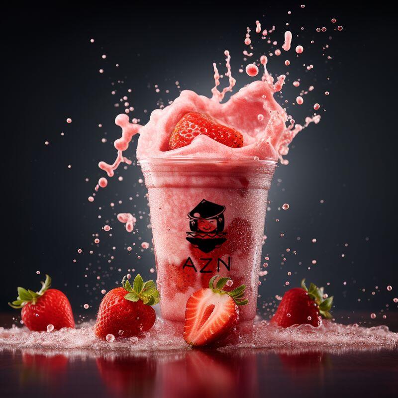 Fresh Strawberry Slushie Tea