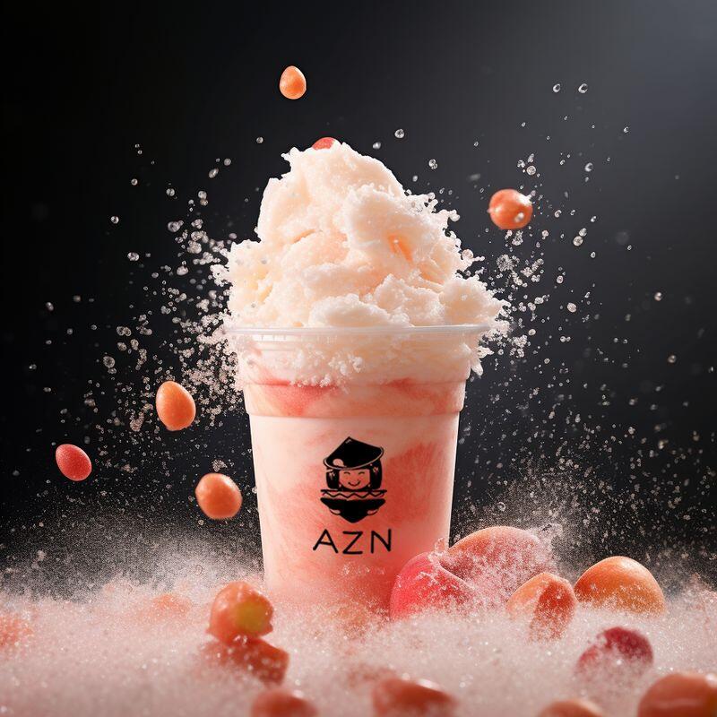 Fresh Lychee Slushie Tea