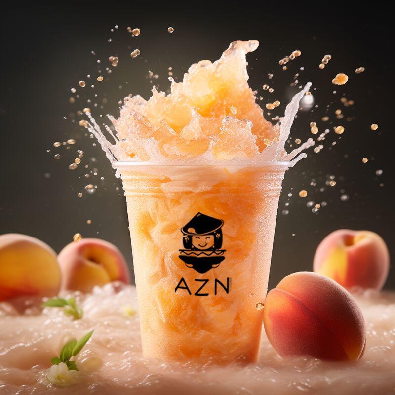 Fresh Peach Slushie Tea